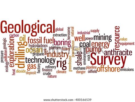 Geological Survey Word Cloud Concept On Stock Illustration 400166539