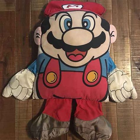 Vintage Super Mario Pillow Nintendoretrolove