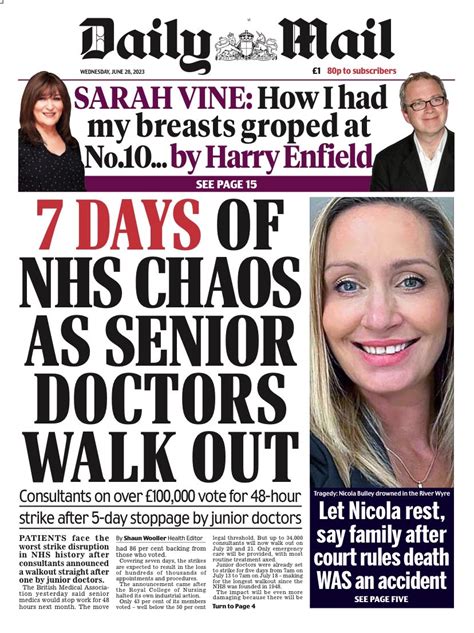 Daily Mail Front Page 28th Of June 2023 Tomorrow S Papers Today