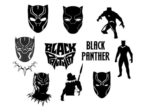 Black Panther Svg Dxf Png Eps Pdf Svg Cut Files Cricut Etsy