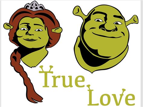 Shrek And Fiona Svg Dxf Png Jpeg Etsy