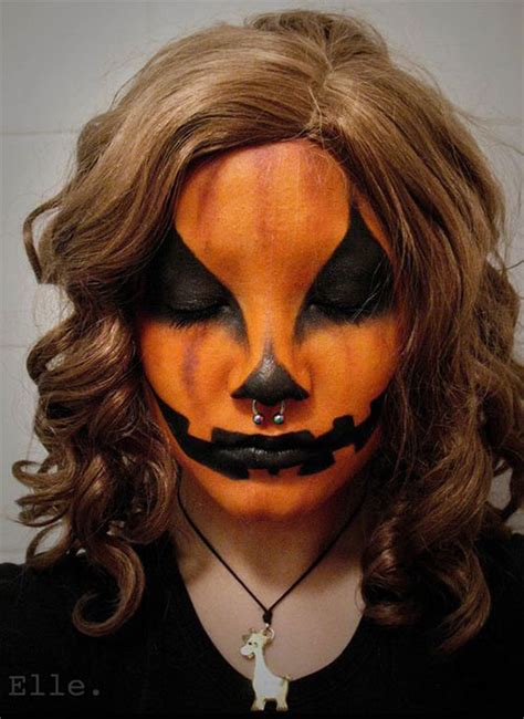 15 Scary Pumpkin Jack O Lantern Halloween Face Makeup Ideas And Looks