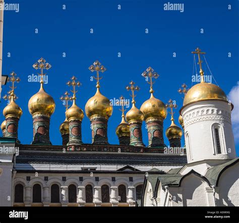 Cathedral Of The Archangel Kremlin Moscow Russia Stock Photo Alamy