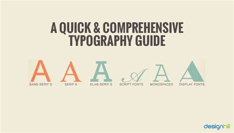 Infographic A Quick Comprehensive Typography Guide