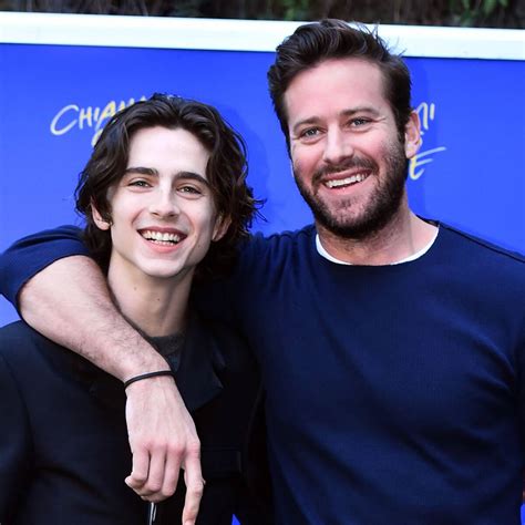 Armie Hammer S Cheeky Comment On Timothée Chalamet S Selfie Will Make You Blush