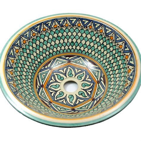 Taza Ceramic Arabic Sink From Morocco