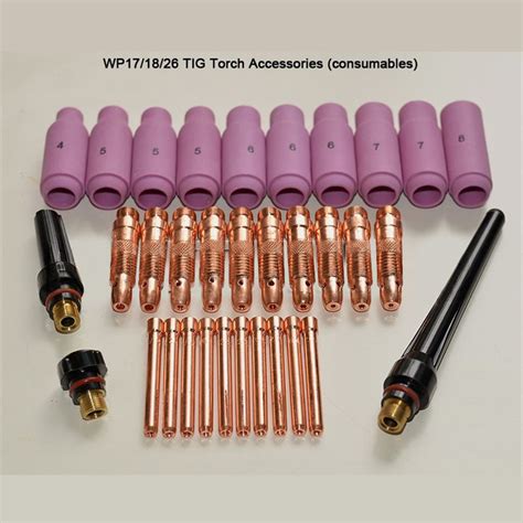 Pk Tig Torch Consumables Accessories Kit Fit Tig Welding Torch Pta Db