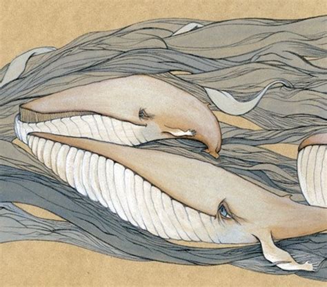 Items Similar To Blue Whales Large Print On Etsy
