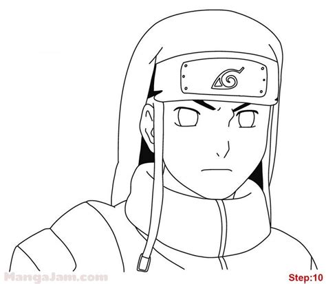 How To Draw Neji From Naruto Naruto