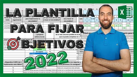 Plantilla EXCEL Para Fijar Tus OBJETIVOS Y METAS En 2022