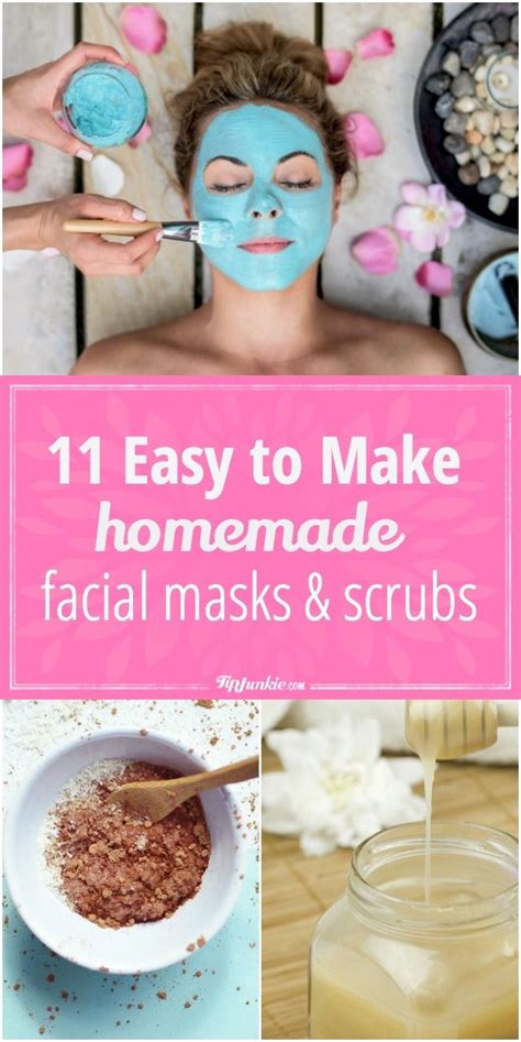 11 Easy To Make Homemade Facial Masks And Scrubs Homemade Face Mask