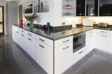 We are renovating out kitchen and just purchased the ikea bodbyn cabinets in white (but they are more of a creamy off white). Devon Kitchen Worktop Projects in Granite and Caesarstone