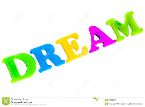 Word Dream Stock Image Image Of Background Elements 66580043