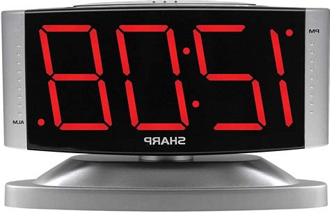New Sharp Home Led Digital Alarm Clock Swivel