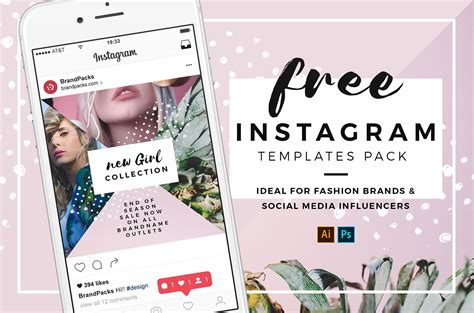 Free Instagram Templates In Psd Ai And Vector Brandpacks