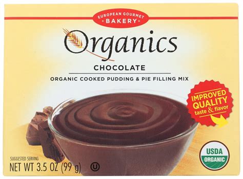 European Gourmet Bakery Organic Chocolate Pudding Mix Pudding Mix 35