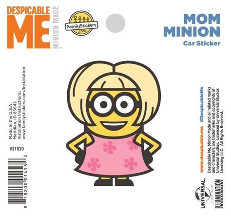 Full color custom vinyl stickers or single color decals. 68 best images about Minion Family Stickers on Pinterest ...