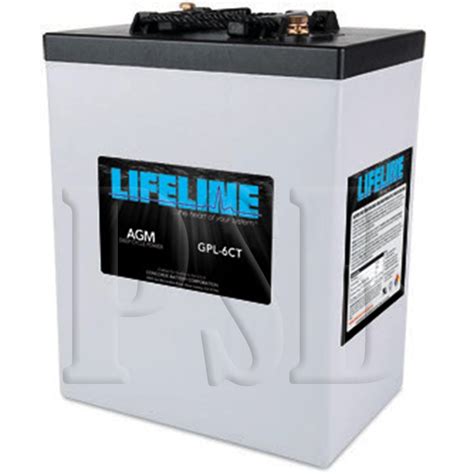 Gpl 6ct Lifeline Oem 6 Volt 300ah Sealed Agm Deep Cycle Rv Battery Free