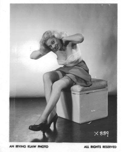 Irving Klaw Original Photo Mature Perky Blonde In Nylons Leg Pose Ebay