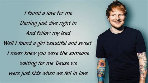 Perfect - Ed Sheeran Lyrics - YouTube