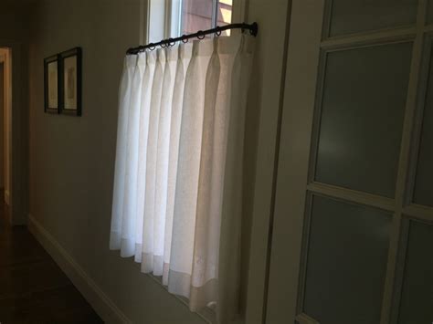 Easy To Make Cafe Curtains On A French Rod Alice And Ann