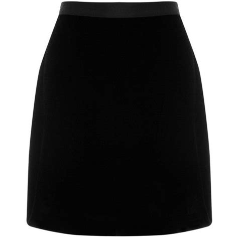 velvet pelmet skirt 14 180 huf liked on polyvore featuring skirts and velvet skirt skirts