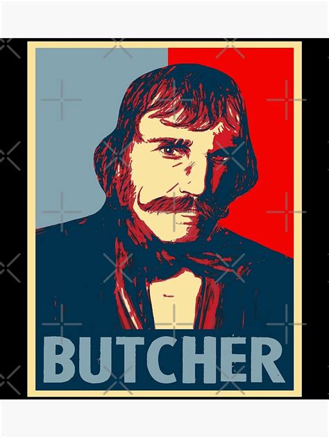 Bill The Butcher Cutting Character Butcher Poster Art Print By
