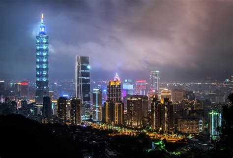 Taipei Night Skyline Photograph By Frederik Morbe Pixels
