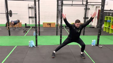Lateral Lunge With Overhead Reach Youtube