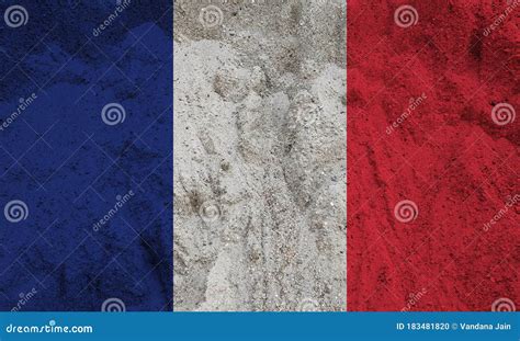 Francetexture France Flag Grunge France Flaggrunge French Flag Stock