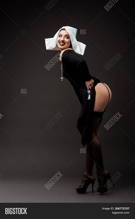 Cheerful Sexy Nun Image And Photo Free Trial Bigstock