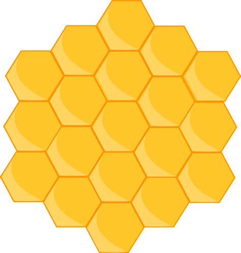 Honeycomb Bee Shape · Free vector graphic on Pixabay png image