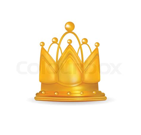 Illustration Of Royal Golden Crown Stock Vector Colourbox