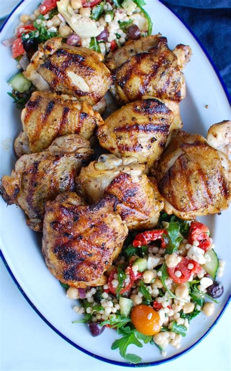 Grilled Chicken Thighs With Greek Marinade A Cedar Spoon