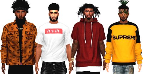 Ebonix Lituation Top Ki Sims 4 Clothing Sims 4 Sims 4 Male Clothes
