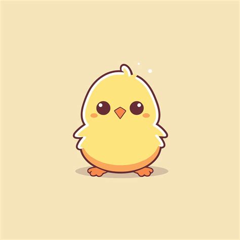 Cute Kawaii Chicken Chibi Mascot Vector Cartoon Style 23137966 Vector