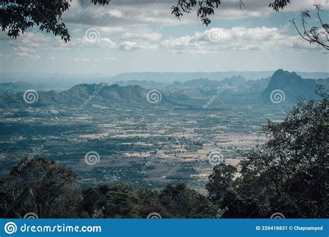 The Viewpoint Is Between A Walking Path In The Forest Up To Phu