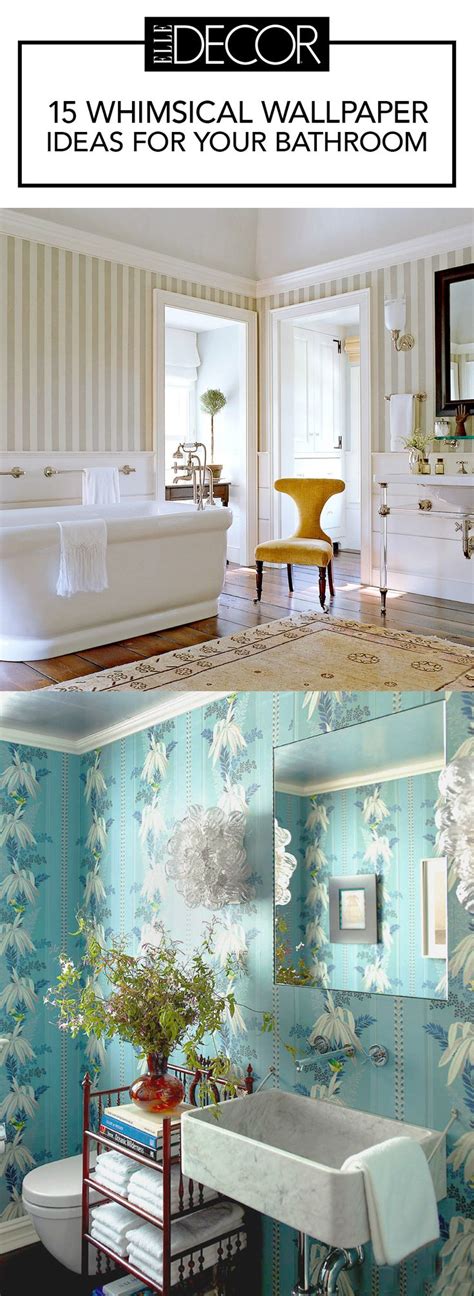 These Bathrooms Will Inspire You To Go Bold With Wallpaper Striped