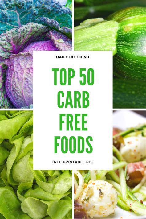 Top 100 Carb Free Foods List With Printable Pdf Daily Diet Dish Keto