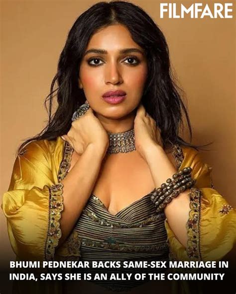 Filmfare On Twitter Bravo 👏 Bhumipednekar Extends Her Support Towards Same Sex Marriage In
