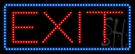 Exit Animated Led Sign Business Led Signs Everything Neon