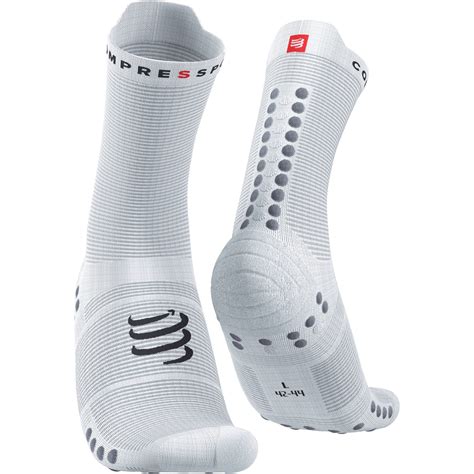 Compressport Pro Racing Compression Socks V40 Ultralight Bike Whitegrey