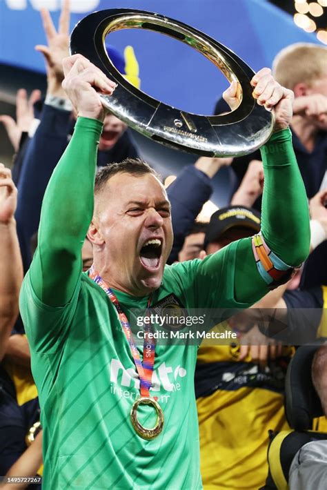 Daniel Vukovic Of The Mariners Celebrates Winning The 2023 A League News Photo Getty Images