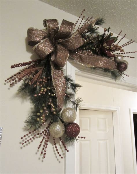 Christmas Corner Door Wreath Decorações Natalinas Grinaldas