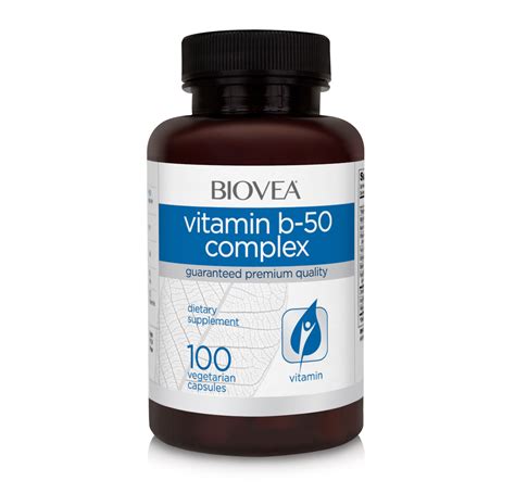Complejo De Vitamina B 50 50mg 100 Cápsulas Vegetarianas