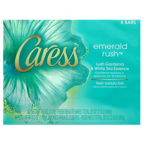 Buy Caress Emerald Rush Beauty Bar Lush Gardenia And White Tea Essence
