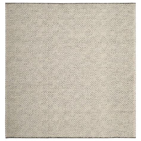 Safavieh Natura Nat503a 8 Square Ivory And Light Grey Area Rug Nfm