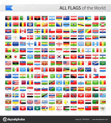 All World Vector Flags Collection Stock Vector Image By ©dikobrazik