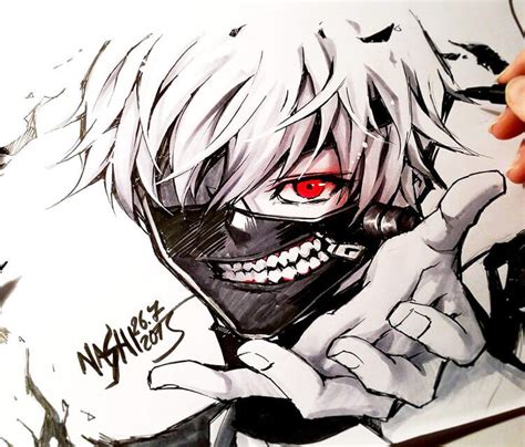 Tokyo Ghoul Sketch Drawing By Naschi Art No 2270