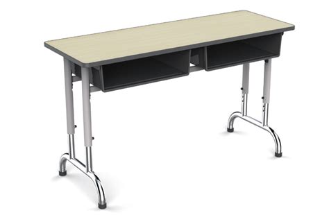 Adjustable Double School Desk 081